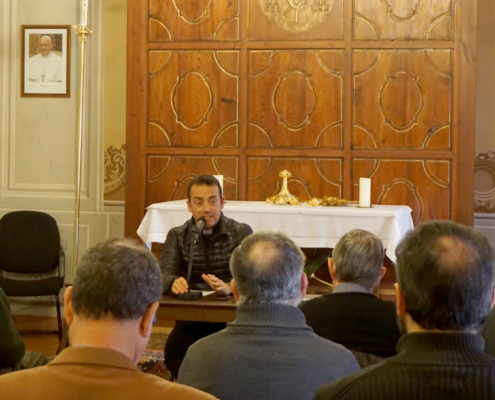 Asombro en el retiro de sacerdotes